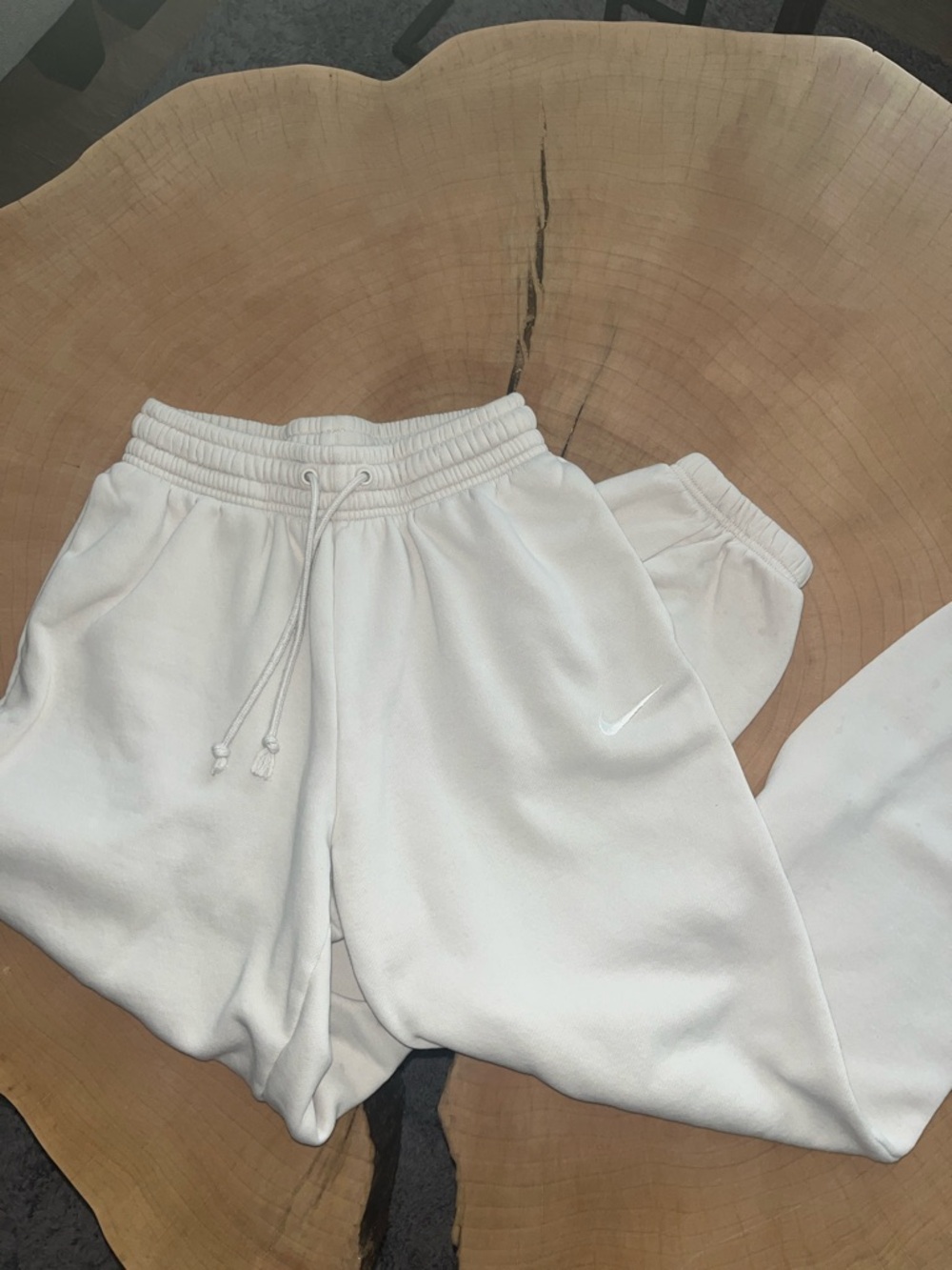 Nike White Jogger Sweatpants